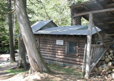 Rear side view of Saunders Falls Camp (old camp)