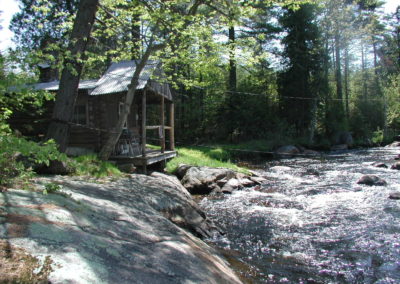 Nice view of Saunders Falls Camp (old camp)