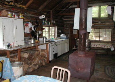 Kitchen area of Weller Camp