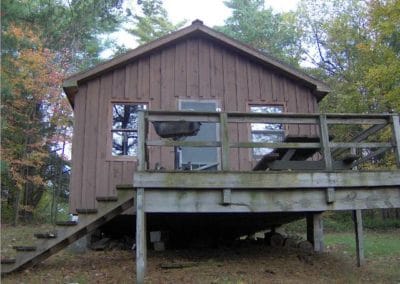 Back view of 10 Mile Camp