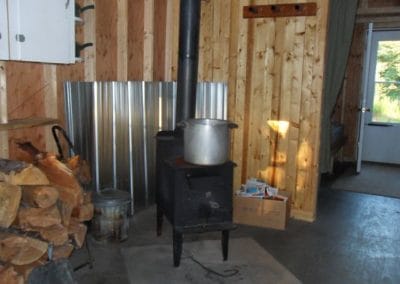 Stove in cabin