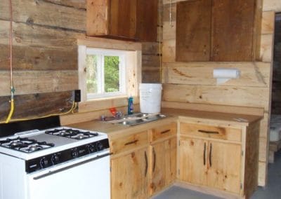 Saunders Falls kitchen area (new camp)