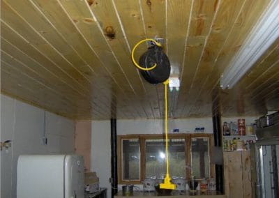 New ceiling in kitchen of Main Lodge