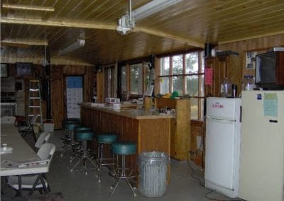 New ceiling and bar area